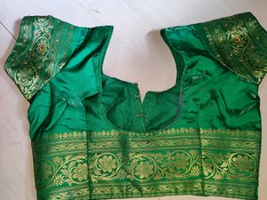Wedding  Satin Silk Saree With Stiched Blouse