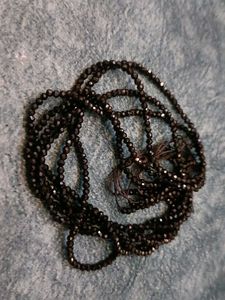 Black Beaded Necklace