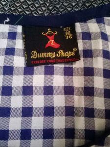 Dummy Shape Checkered Maternity Top