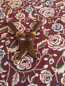 Vintage kashmiri Dagger And Carving Fork with Stan