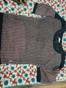 Black Printed Women Top