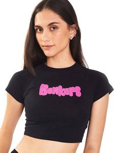 Bonkers Black Crop Top