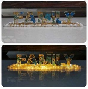 Resin Name Lamp