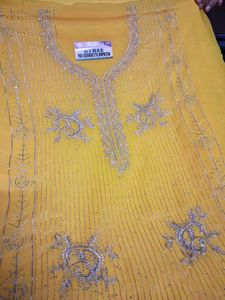 Beautiful Heavy Party Wear Dress Metirial