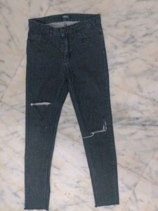 Ripped Gray Jeans
