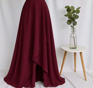 Burgundy Lace-Trim Maxi Dress