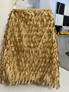 Imported Material Golden Short Skirt