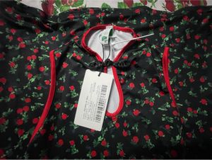Black Floral Chinese Dress Newme