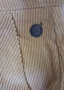 Beige Corduroy Ribbed Pants