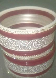 Elegant White Bangle Set