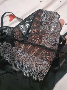 Black Babydoll Nightwear Dress