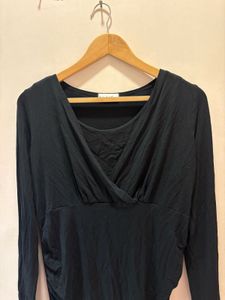 Beautiful Black Wrap Top