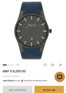 Kenneth Cole Quartz Analog watch With Date