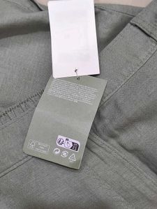 H&amp;m Sage Green Linen Blend Trouser