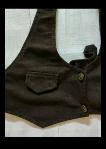 Brown Halter Top Vest