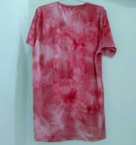 MENS ROUND NECK PINK TSHIRT