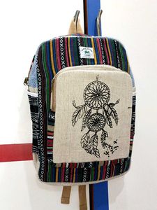 Colorful Hemp College Office Backpack