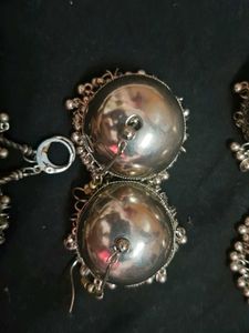 Vintage Silver Jhumka Earrings