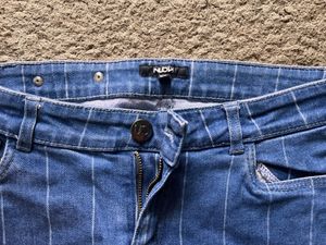 Blue Stripe Denim Westside Jeans