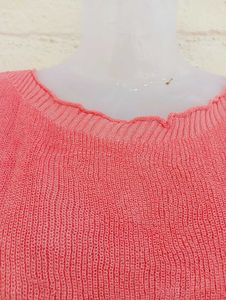 Coral Knit Top