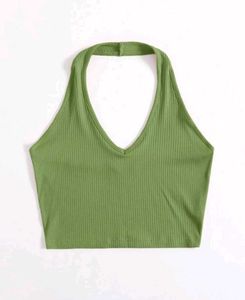 Green Halter Top
