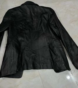 Genuine Leather Blazer