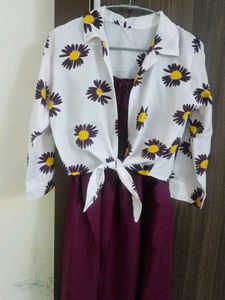 Purple Smocked Sundress