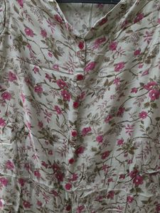 Floral Print Kurta