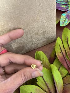 Superman Screw Back Stud Gold Color Earrings