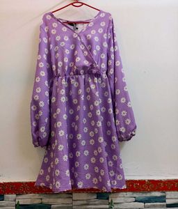 Lovely Purple Floral Dress