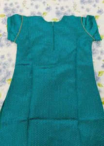 Teal Embroidered Kurta