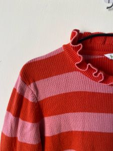 Striped Frill Top
