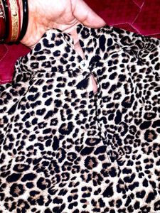 Adorable Tiger Print Top For Ladies