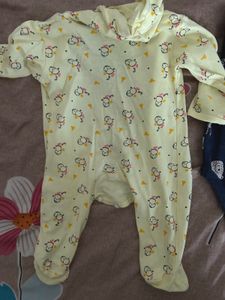 Yellow Sleep Suit For Babies
