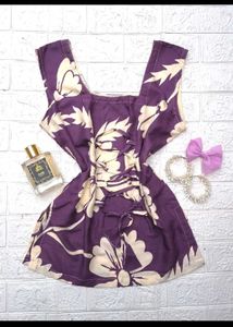 Floral Print short kurti