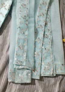Sky Blue Lahenga Choli
