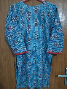 Blue Printed Kurti