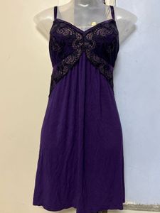 Pintrest Purple Lace Slip Dress