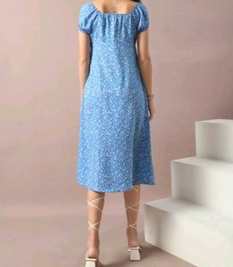 Floral Blue Dress🩵