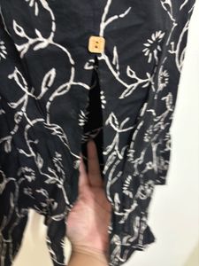 Vintage Black Floral Sleeveless Dress