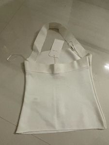 ZARA White Halter top with Tag