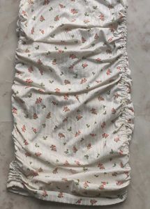 Mini Floral Ruched Dress