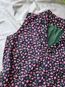 Floral Sleeveless Fit &amp; Flare Dress