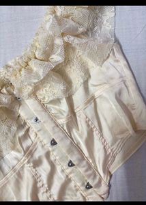 Lace Trim Corset Top