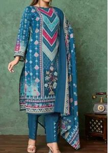 unstitched cotton suit