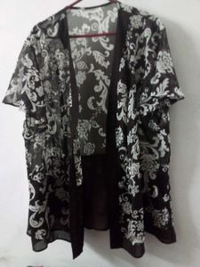 Floral Print Sheer Kimono