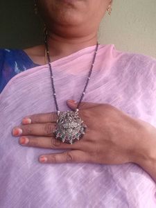 Very Beautiful Lakshmi Black Beads