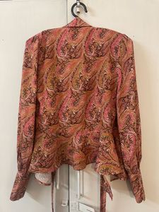 Paisley Print Tie Top