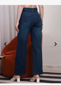 Shein high rise distressed stone wash jeans