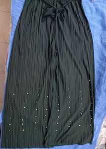 Pleated Pallazo with Pearls or Moti